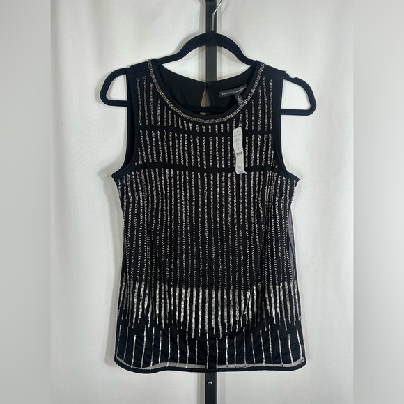 White House Black Market Tops - NWT White House Black Market - Beaded Date Night Sleeveless Top - Small